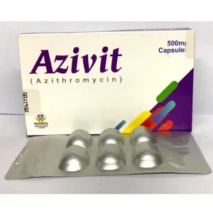 Azivit 500mg Capsules - Trusted Treatment for Respiratory and Skin Infections with Azithromycin.
