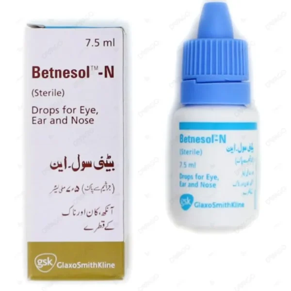 Betnesol-N Drops - Targeted relief for inflammation and infection, featuring betamethasone and neomycin.