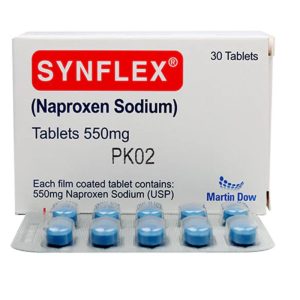 Synflex Tablet 550mg - Relief for arthritis, gout, pain, and dysmenorrhea.