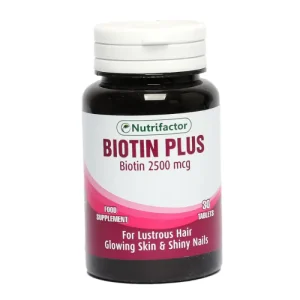 Nutrifactor Biotin Plus 2500mcg tablets with price and information