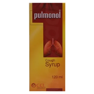 "Pulmonol Syrup" provides natural relief from respiratory irritation. On display is a bottle of Pulmonol Syrup.
