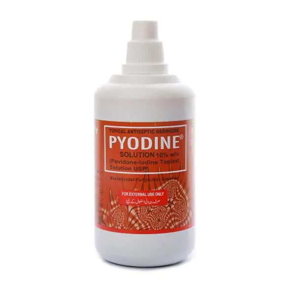 Pyodine Antiseptic Solution - Used for Skin Disinfection and Wound Care