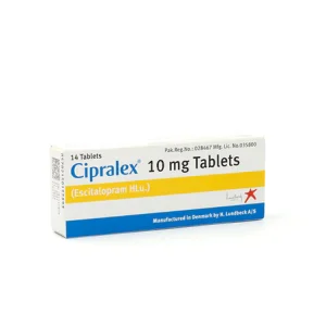 Image of Cipralex Tablet 10mg with text overlay