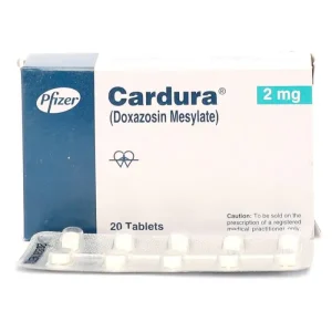 Image of Cardura Tablet 2mg with text overlay