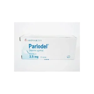 Image of Parlodel Tablet 2.5mg with text overlay