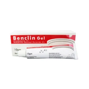 Tube of Benclin 1%/5% Gel against a plain background.