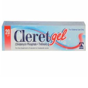 A tube of Cleret Gel.