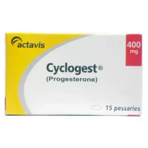Image depicting information on Cyclogest Tablet 400mg, its uses, side effects, and price in Pakistan
