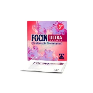 Focin Ultra Sachets 3Gm displayed against a vibrant background.