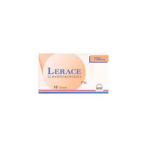 A blister pack of Lerace Tablet 750mg, used for treating hypertension.