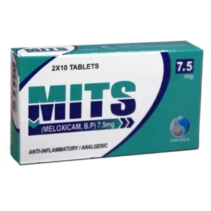 A blister pack of Mits tablets (7.5mg).
