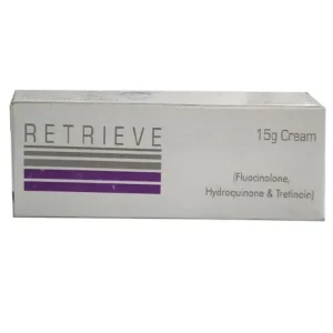 A tube of Retrieve Cream with its packaging displays the product name and size.