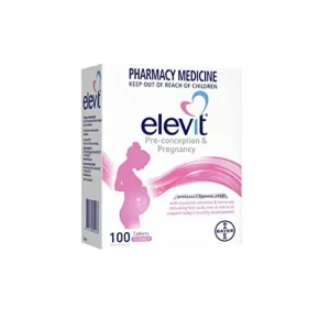 Elevit Tablets - A blister pack containing oval-shaped tablets