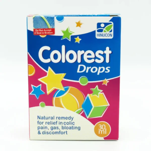 Bottle of Colorest Drops with dropper