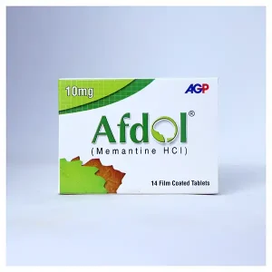 A blister pack of Afdol tablets against a white background.