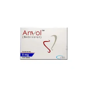A blister pack of Anvol 2.5mg tablets displayed on a white surface.