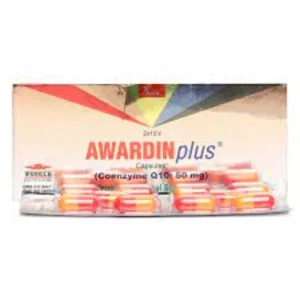 A pack of Awardin Plus Cap with the brand name and indication clearly visible.