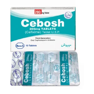 Cebosh 200mg Tablet - Antibiotic for Bacterial Infections.
