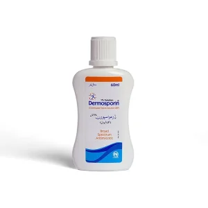 Dermosporin 1% Solution: Treatment for fungal and gram-positive bacterial skin infections.