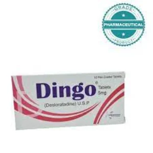 Image of Dingo tablet 5mg pack with the brand name and price clearly visible.