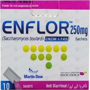 Enflor Capsule 250mg pack with capsules.