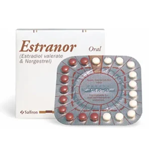 Estranor Tablet - A medication containing estradiol valerate and norgestrel used for hormone replacement therapy and menstrual irregularities.