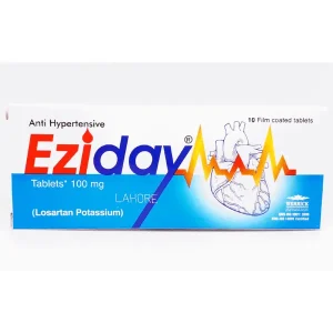 Eziday 100mg: Treatment for hypertension and diabetic nephropathy.