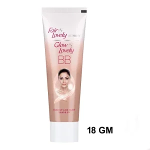 Image of Fair & Lovely BB Cream 18g pack with the brand name and delivery information clearly visible.
