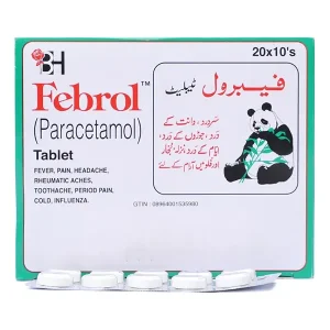 Febrol Tablet: Treats mild to moderate pain and reduces fever.