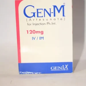 Gen-M Injection 120mg vial with a syringe