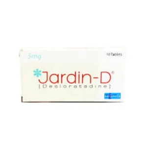 Jardin D 5mg Tablet: Treatment for allergy symptoms.