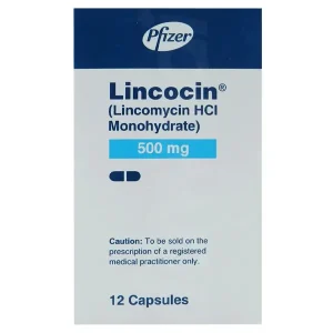 A pack of Lincomycin tablets 500mg, with the medication name and dosage clearly visible.
