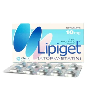 LIPIGET Tablet 10mg: Lowers bad cholesterol and raises good cholesterol.