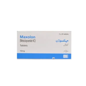 Image of Maxolon Tablets 10 mg pack.