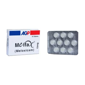 A blister pack of Melfax tablets 15mg.