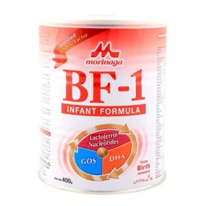 Morinaga BF-1 Infant Formula Milk Powder: Supports newborn's nutritional needs and healthy growth.