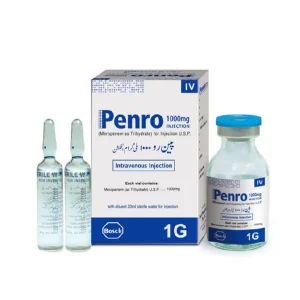 A vial of Penro 1 gm injection was displayed.