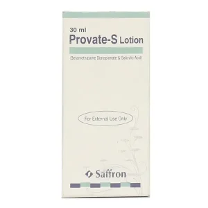 A bottle of Provate-S Lotion - a topical solution for skin conditions.