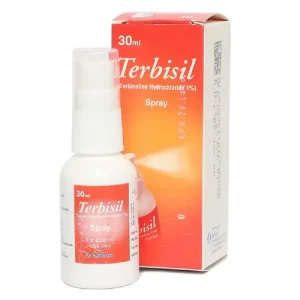 A bottle of Terbisil Lotion 20ml, a treatment for fungal infections