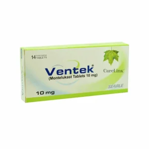 Ventek 10mg: Medication for controlling and preventing asthma symptoms.