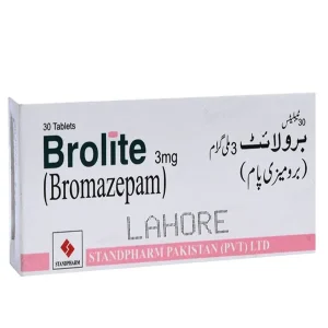 Brolite Tablet 3mg - Effective treatment for anxiety and insomnia.