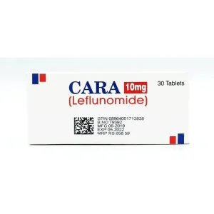 A blister pack of Cara tablets with a 10 mg dosage.