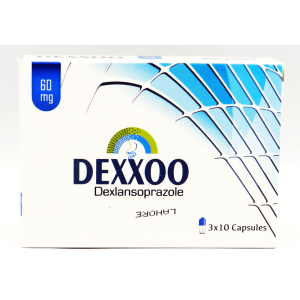 Dexxoo Capsules 60mg - Medication for Heartburn Relief.