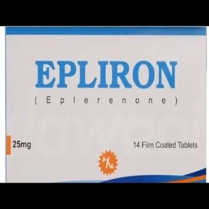 Epliron Tablet 25mg - Medication containing Eplerenone for heart and blood vessel conditions.