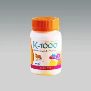 K-1000 Tablet - Calcium and vitamin supplement for bone health and treatment of deficiencies.
