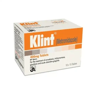 Illustration of Klint Tablet with medical cross symbol.