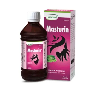 Image of Masturin Syrup bottle with the label 'Masturin Syrup' and key information about the product.