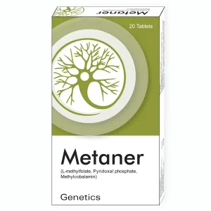 Metaner Tablet container with tablets spilling out.