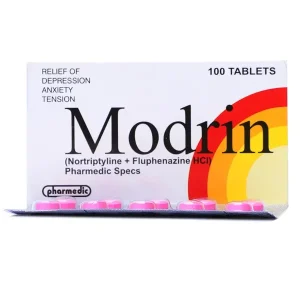 Modrin Tablet 10 mg - A medication used for depression, bed wetting in children, and psychotic disorders.