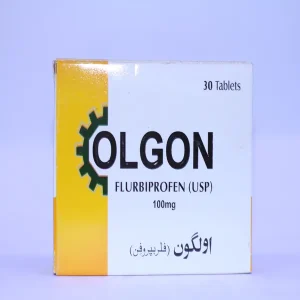 A blister pack of Olgon tablets 100mg.